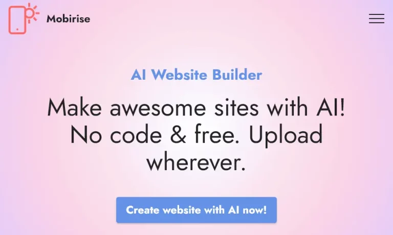 Mobirise AI Website Builder